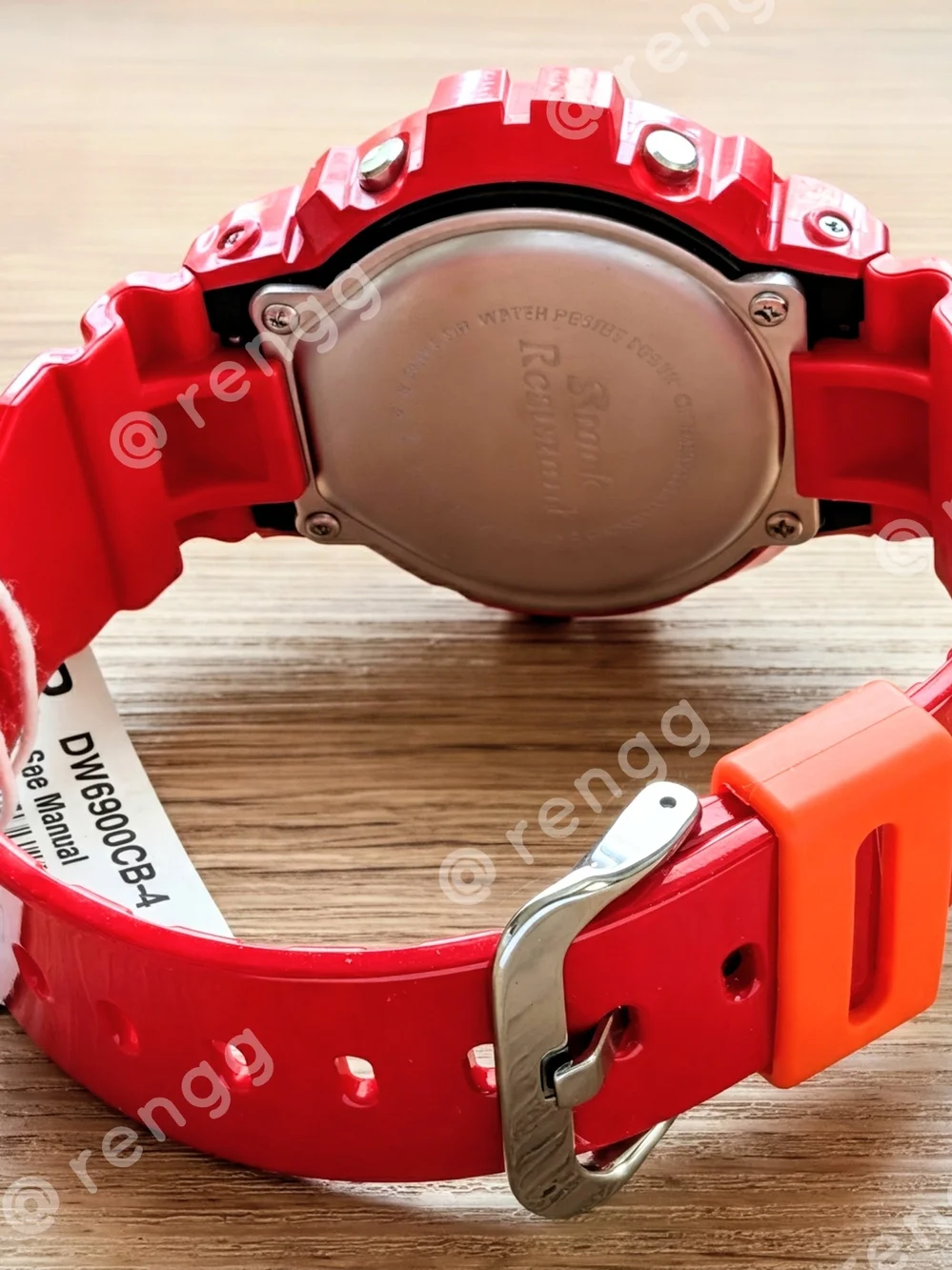 Rare Casio G-Shock 200M Red Digital Sport Watch Like New